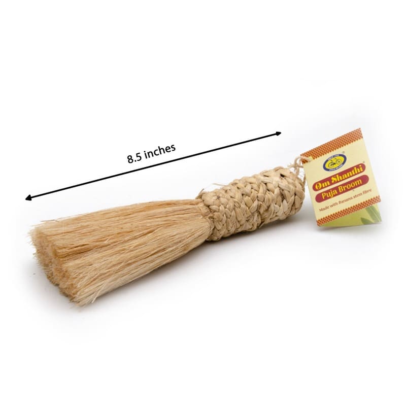 Om Shanthi Puja Broom | pooja broom | small broom for pooja