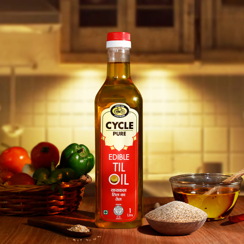 Buy Til Oil Cold Pressed Edible Oil Cycle in