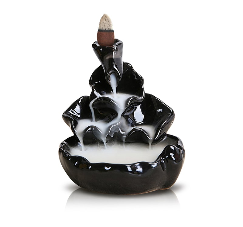 Waterfall Backflow Incense Burner By Amogha Incense Cone Holder