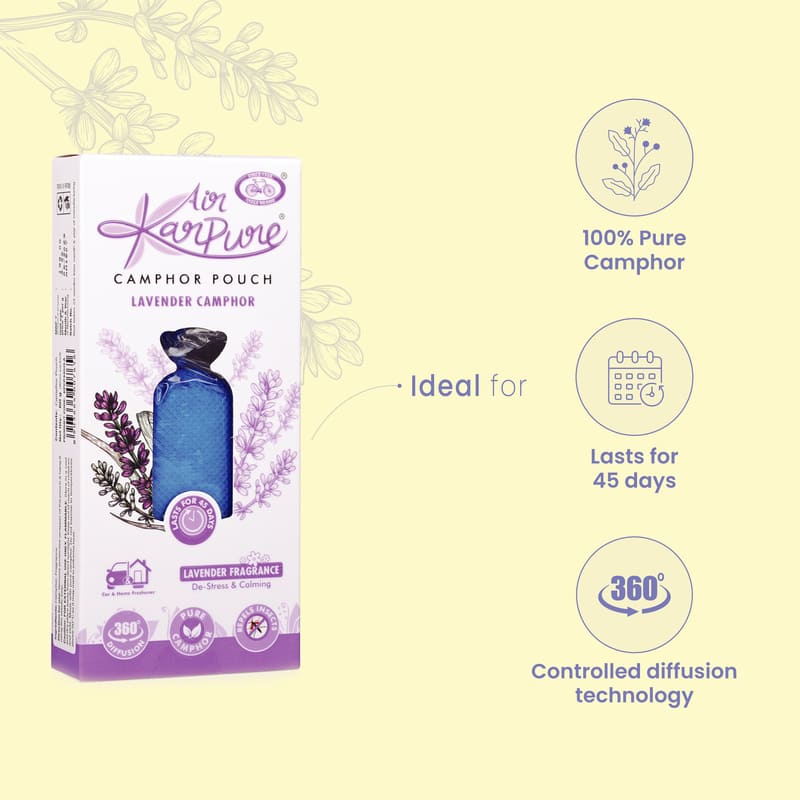 Camphor Room Freshener Lavender room Freshener Air Karpure Combo