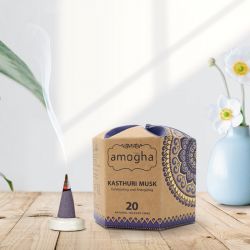 Amogha Kasthuri Musk Incense Cone