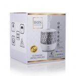 IRIS Celeste Ultrasonic Aroma Diffuser White and Silver