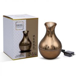 IRIS Ultrasonic Aroma Diffuser Pot with 7 Colours LED Light – Luxurious Copper Colour